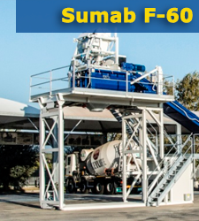 Мобильный бетонный завод Sumab F-60
