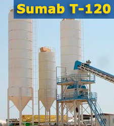 Стационарный бетонный завод Sumab T-120