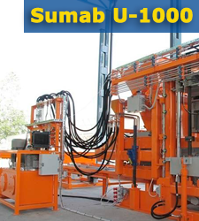 Стационарная блок-машина по производству изделий из бетона SUMAB-U-1000