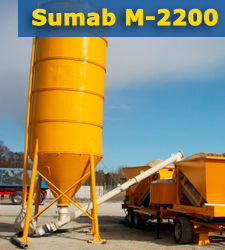 Мобильный бетонный завод Sumab M-2200
