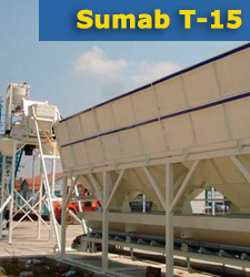 Стационарный бетонный завод Sumab T-15